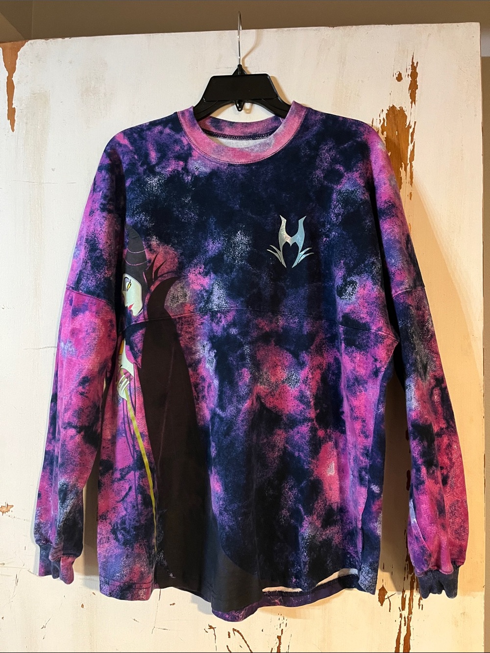 Disney Parks Maleficent tie-dye Spirit Jersey Sz med EUC